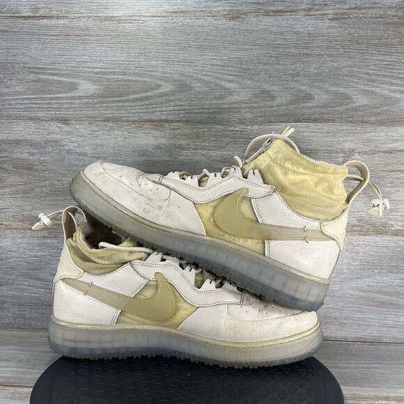 Nike Men's Air Force 1 WTR GTX White Leather CQ7211-002 Boots Sneakers Size 12 - Picture 5 of 9